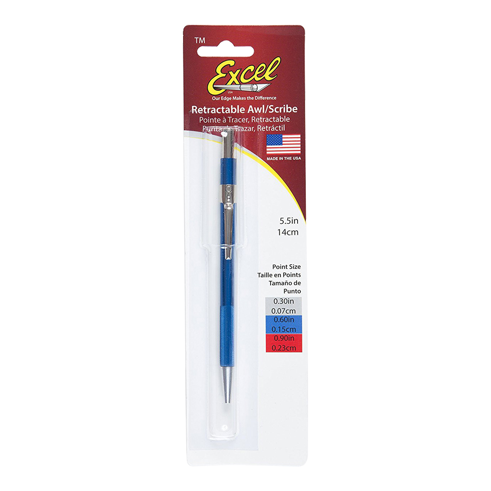 Excel 16049 Retractable Awl/Scribe .060 Blue