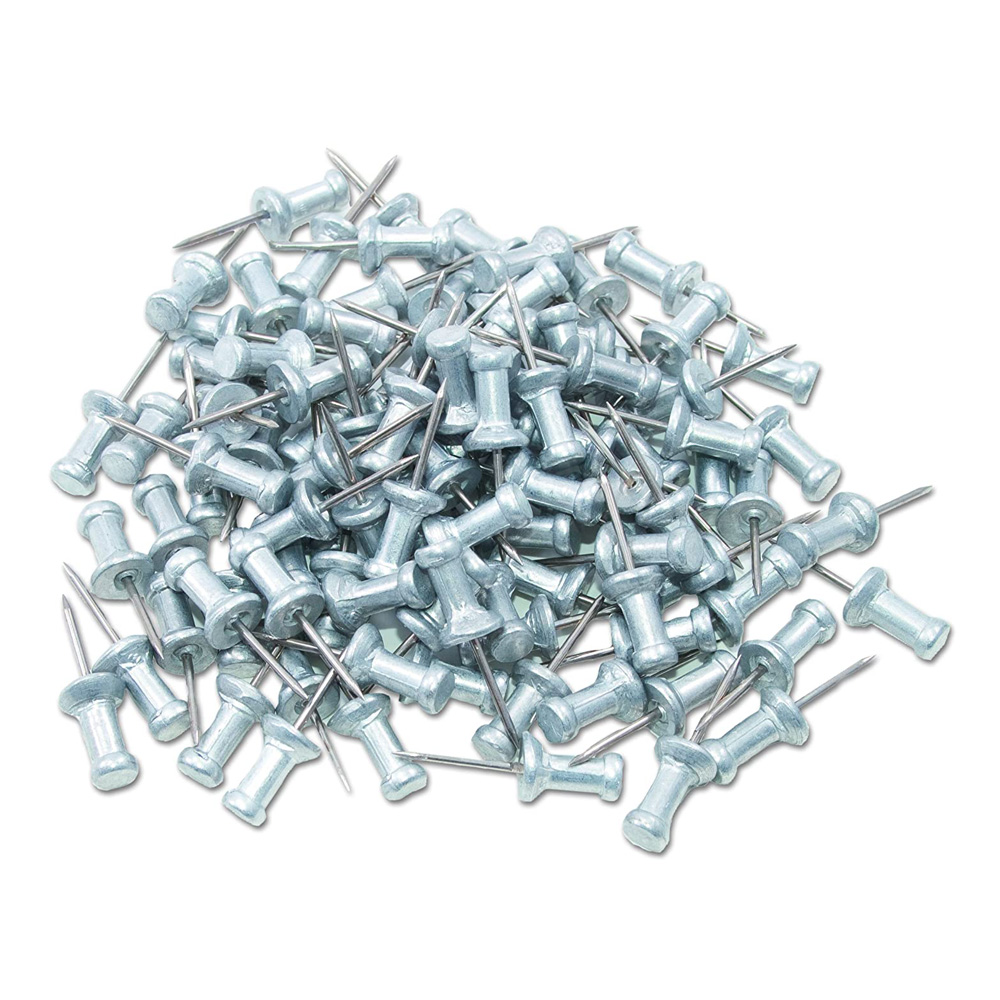 Aluminum Push Pins 1/2 inch Box of 100