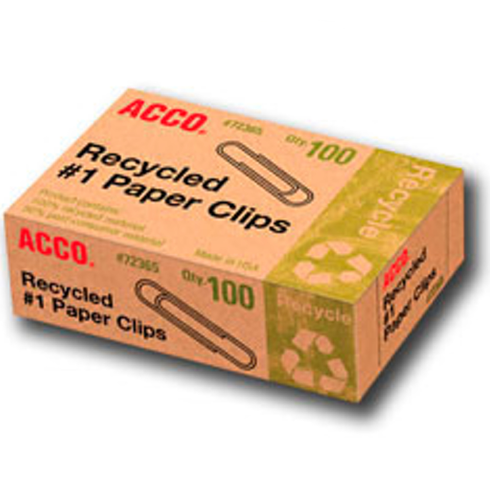 Paper Clips Recycled Box/100