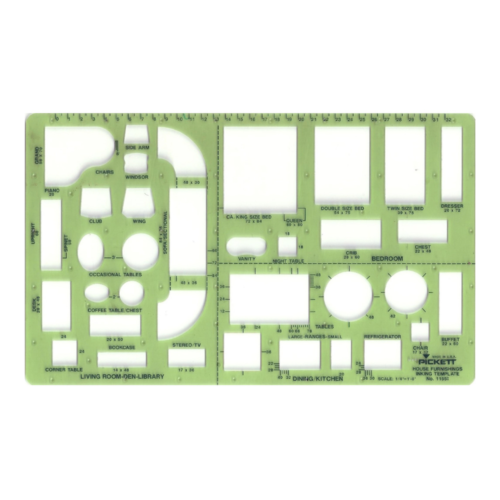 Rapidesign Template R-714 House Furniture