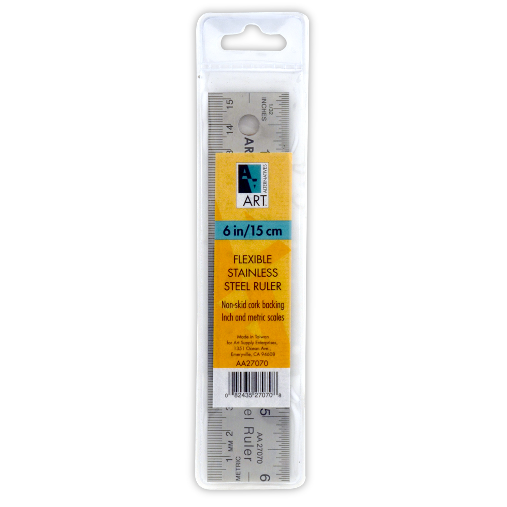 AA Stainless Steel Corkback Ruler 6 Inch