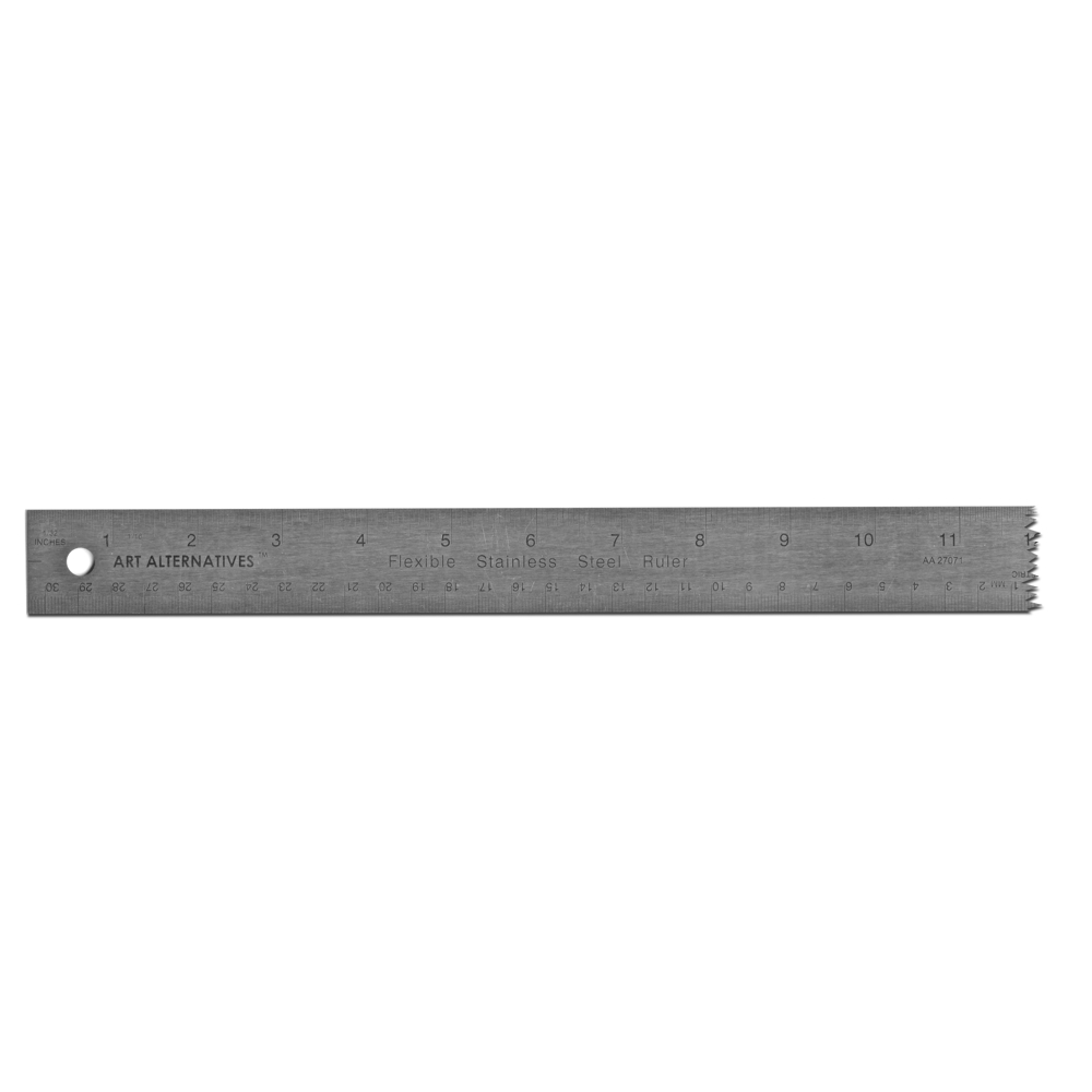 AA Flexible St Steel Corkback Ruler 18In