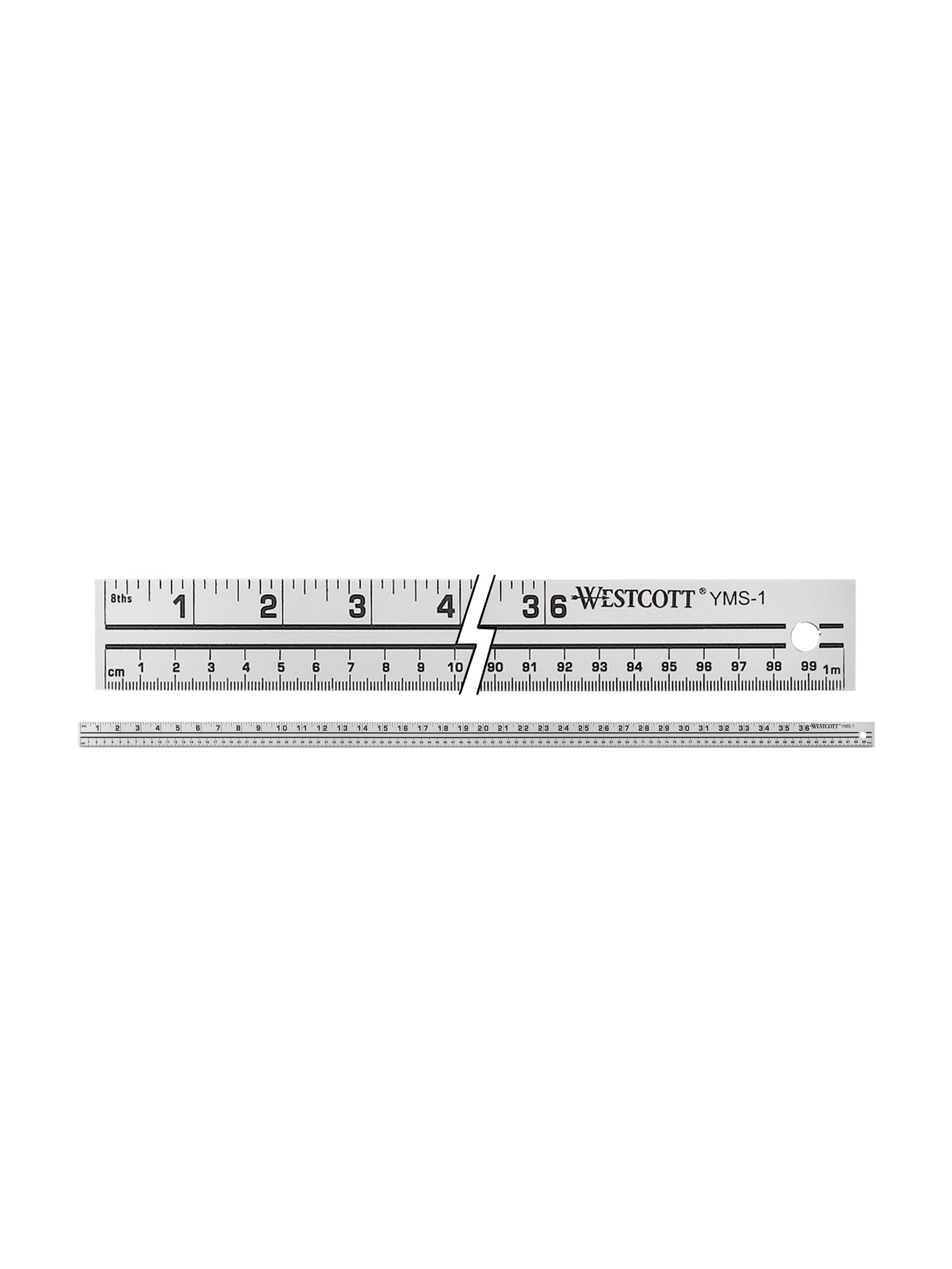 Westcott YMS-1 Aluminum Yard/Meter Stick 39
