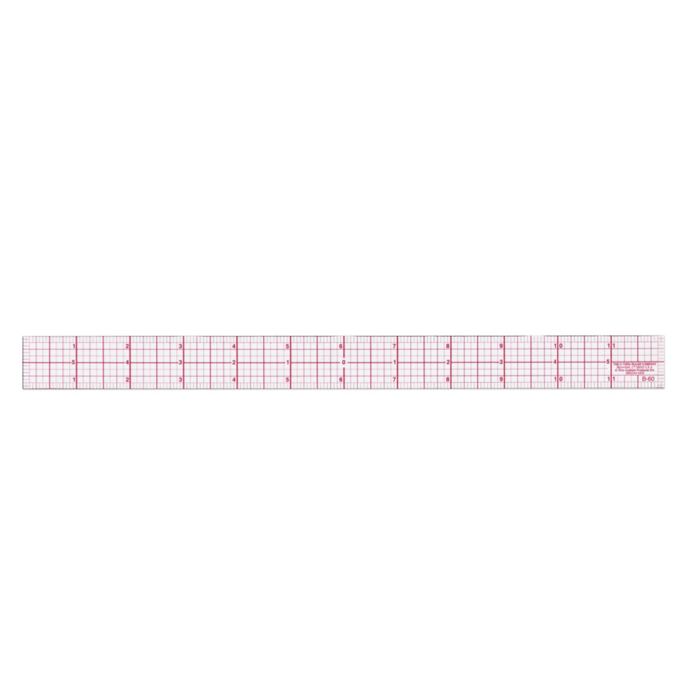 Westcott B-85 2X18 8ths Metric Bevel Ruler