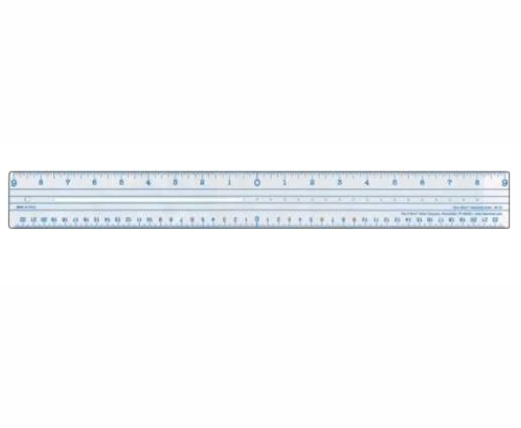 Westcott CR-18 Zero Centering Ruler 18