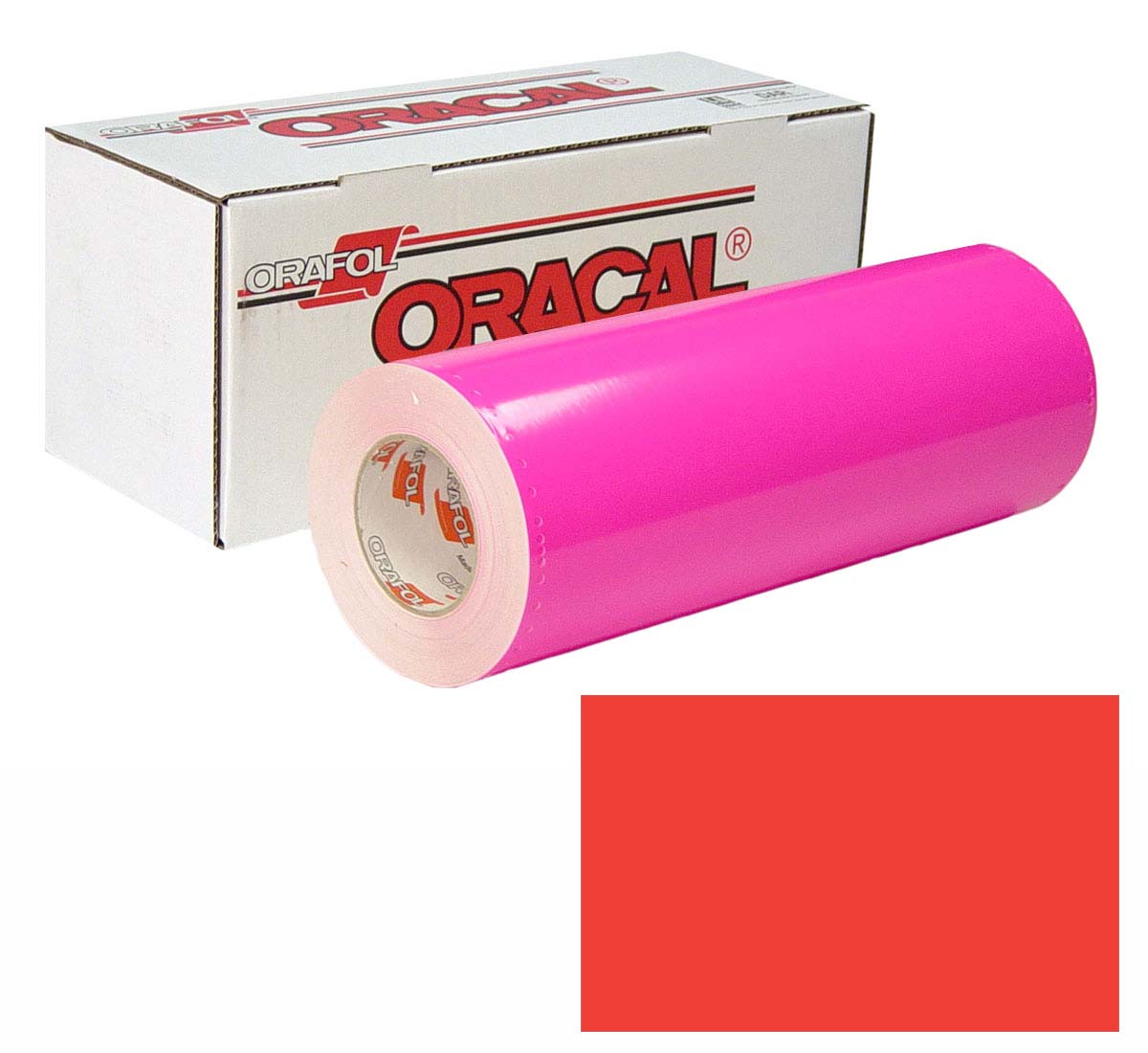 ORACAL 6510 Fluor Unp 24in X 10yd 039 Red