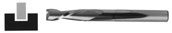 Gerber P50527B 2 Flute Rout Bit 1/4X1/4X1/2