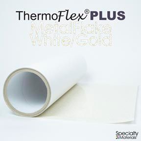 ThermoFlex Plus 20in X 15ft White/Gold Flake