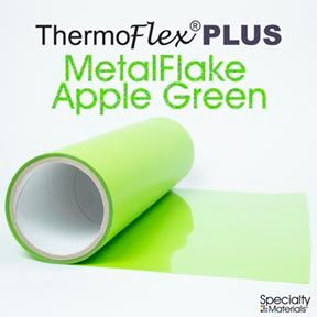 ThermoFlex Plus 20in X 15ft Apple Green Flake
