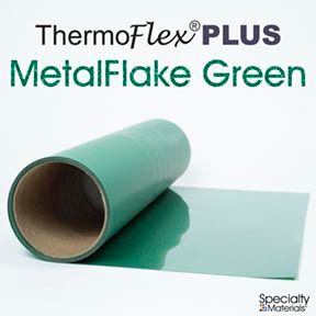 ThermoFlex Plus 20in X 15ft Green Flake
