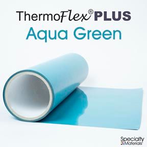 ThermoFlex Plus 20in X 15ft Aqua Green