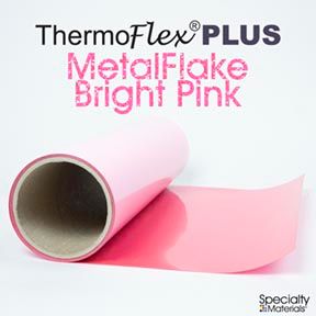 ThermoFlex Plus 20in X 15ft Bright Pink Flake