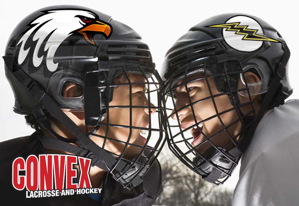 Convex 8-mil Clear Hockey Helmets 15in X 10yd
