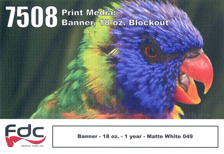 Lumina 7508 Banner 18oz Blockout 54X50yd
