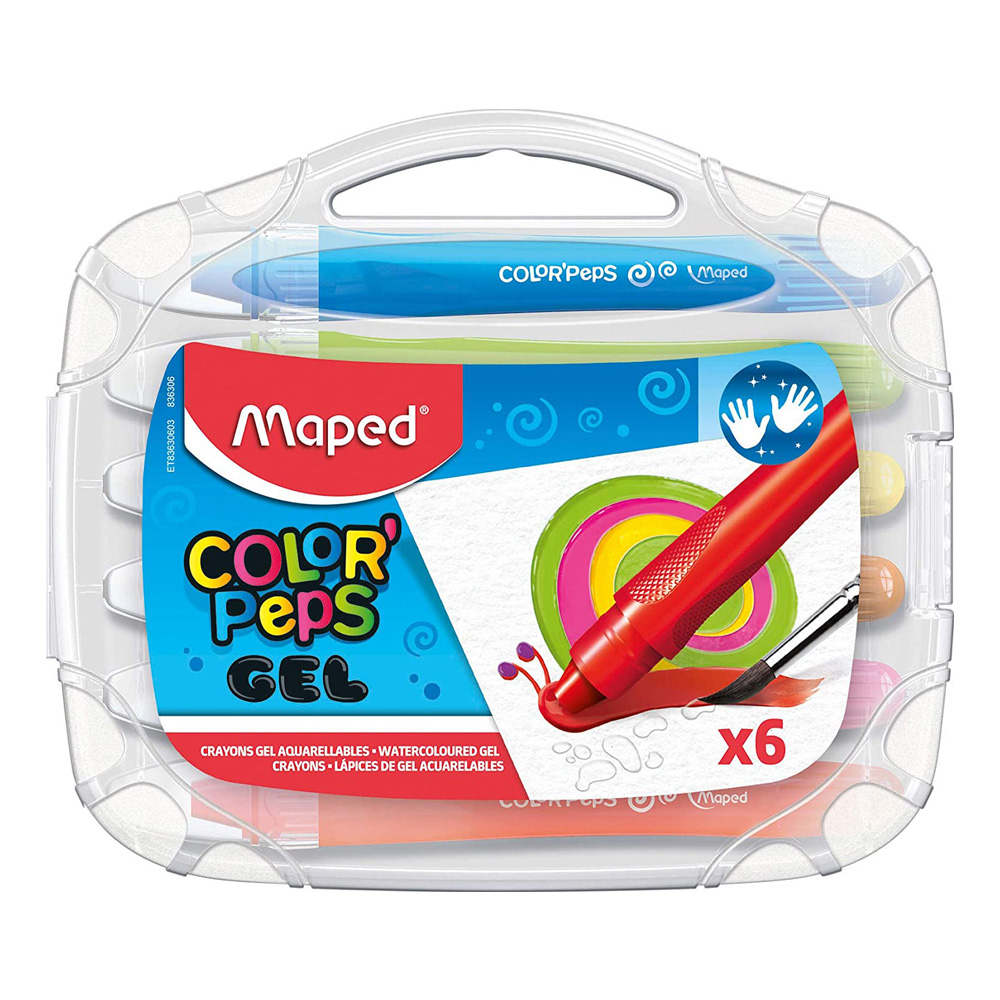 Watercolor Gel Retractable Crayons 6 Pack
