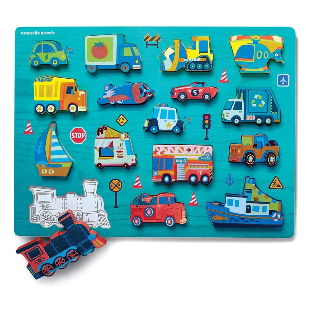 Things that Go Wood and Puzzle Playset 28720