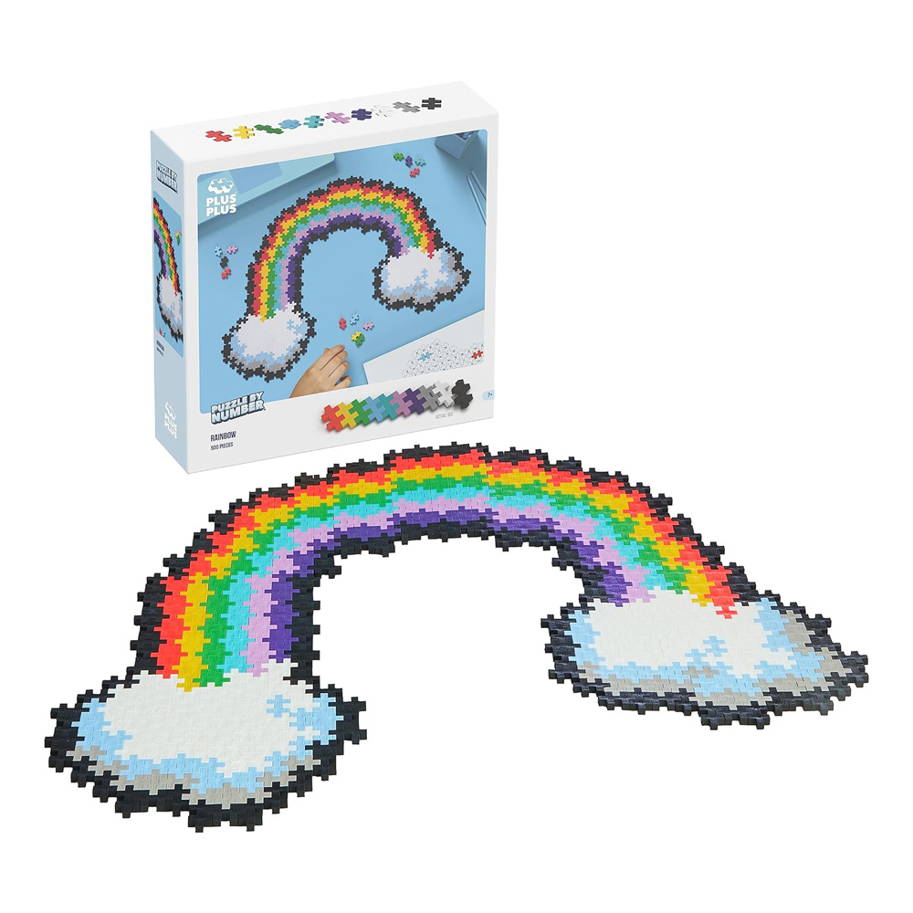 PLUS PLUS Rainbow Puzzle Puzzle By Number