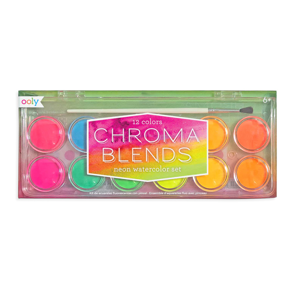 OOLY Chroma Blends Watercolor Neon Set/12