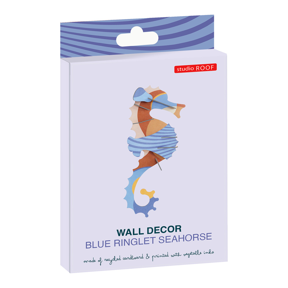 SR Wall Decoration Sm Blue Ringlet Seahorse