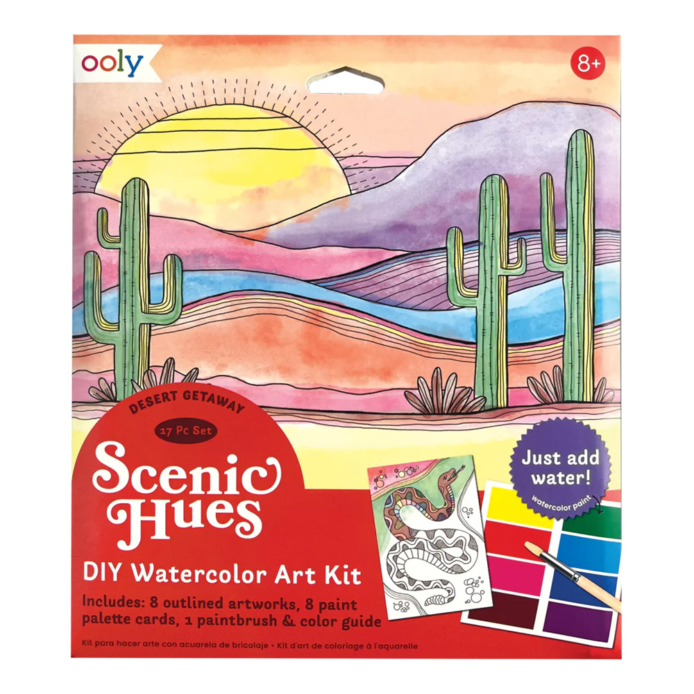 OOLY Scenic DIY Watercolor Kit Desert Getaway