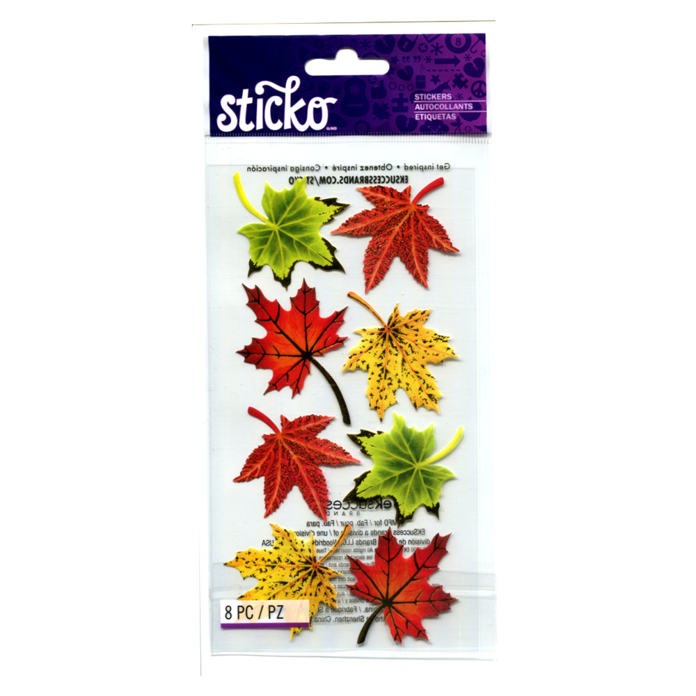 Stickopotamus Stickers Maple Leaves