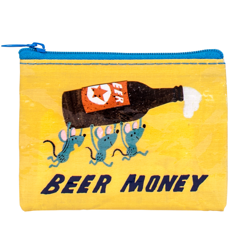 Blue Q Coin Purse: Beer Money