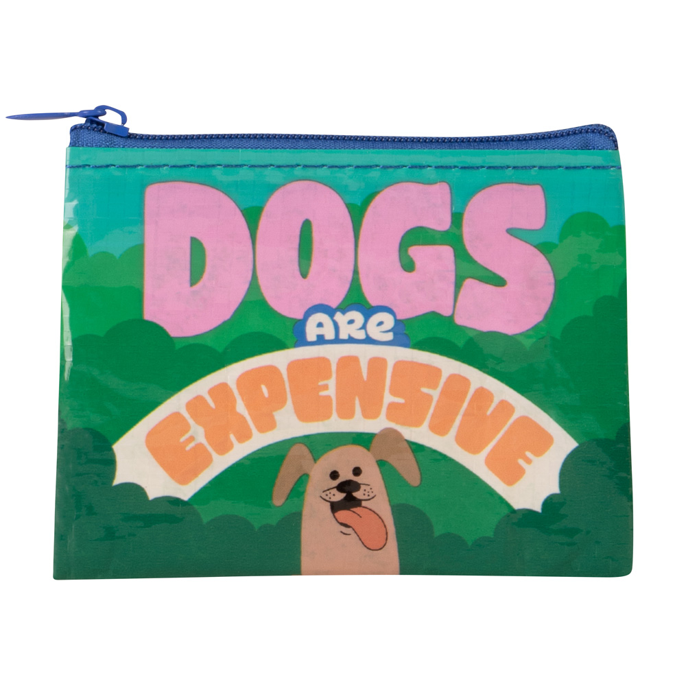 Blue Q Coin Purse: Dogs Are Expensive