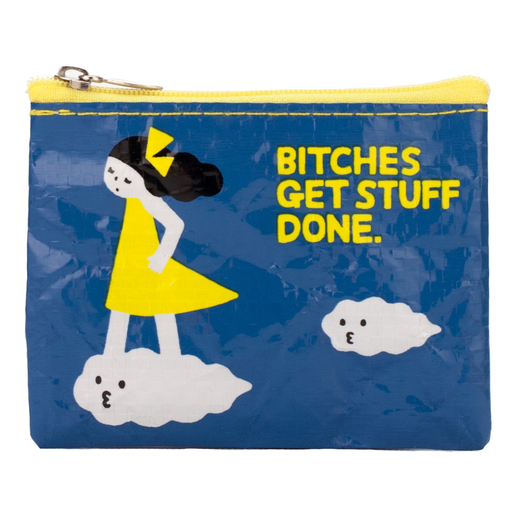 Blue Q Coin Purse: Bitches Get Stuff Done