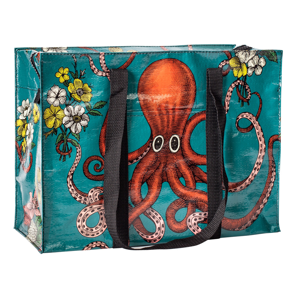 Blue Q Shoulder Tote Octopus