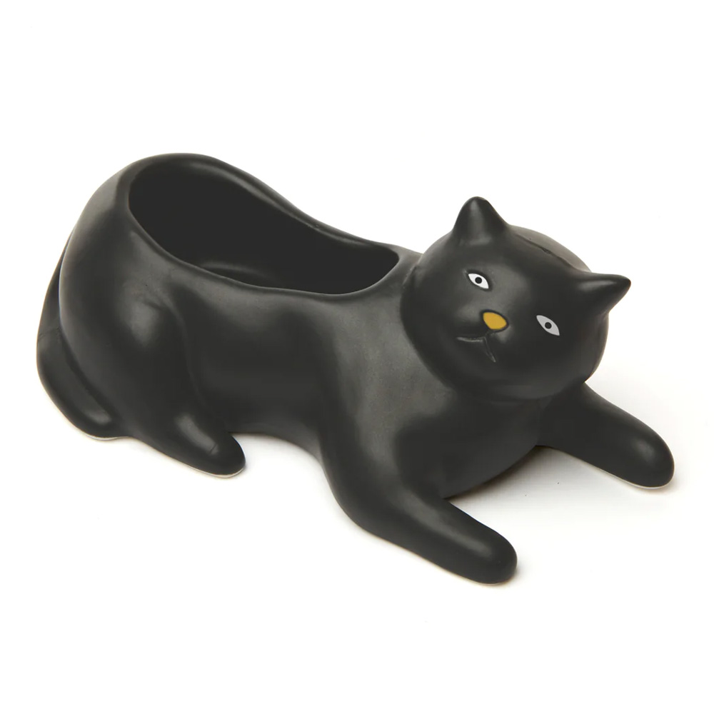 Kikkerland Cosmo the Black Cat Planter