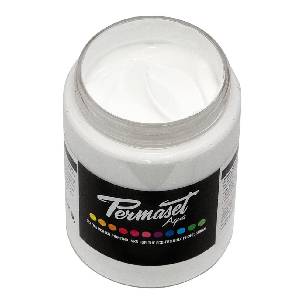 Permaset Aqua Fabric Ink 300ml Standard White