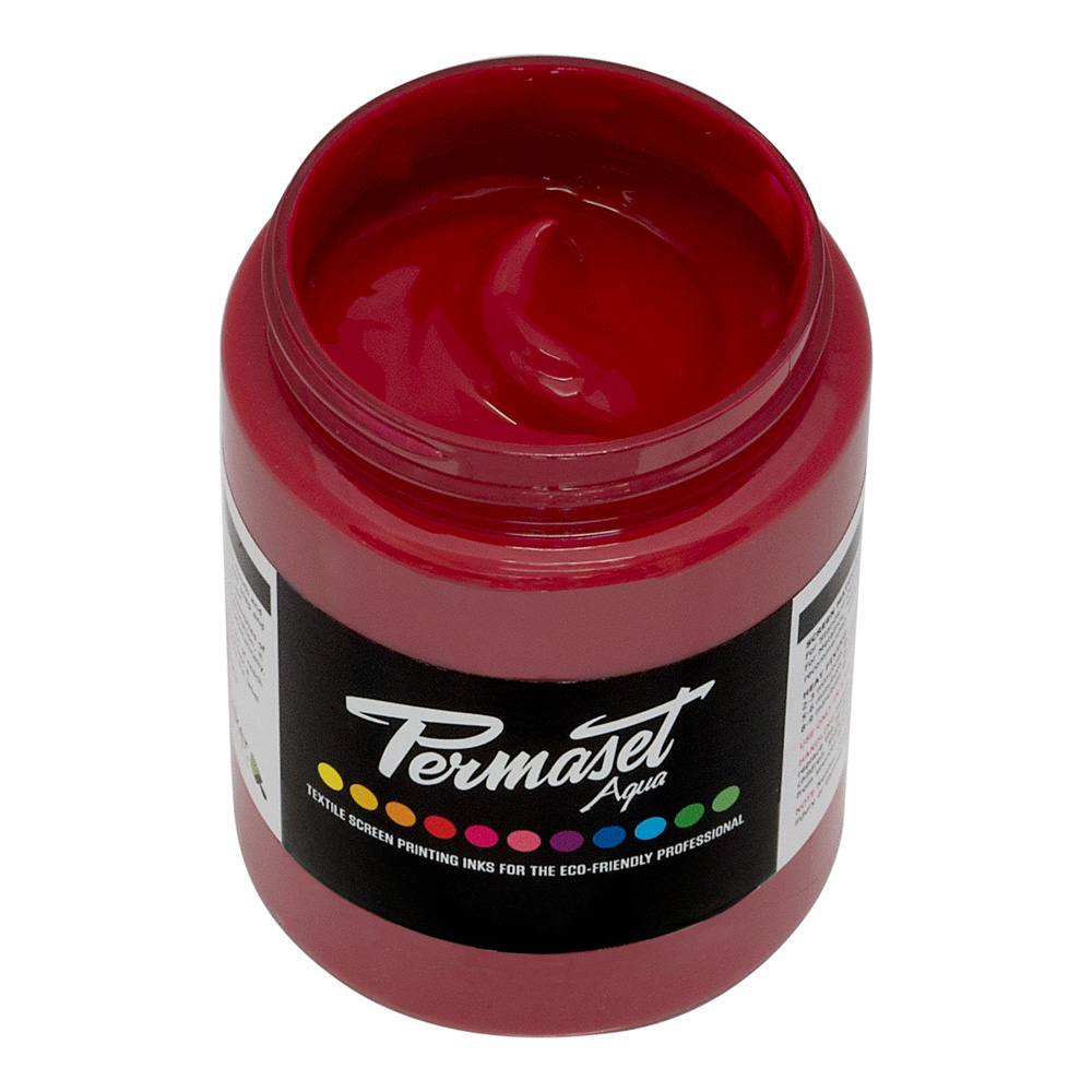 Permaset Aqua Fabric Ink 300ml Mid Red