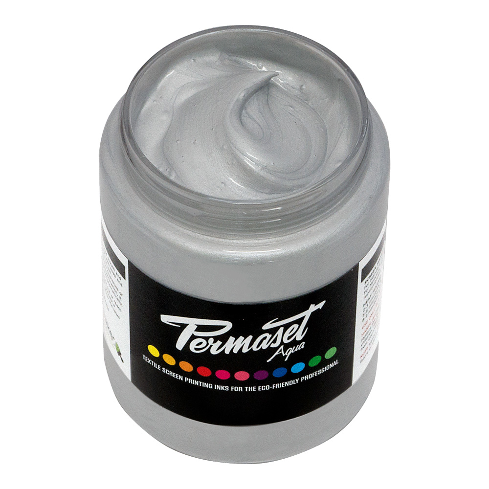 Permaset Aqua Ink 300ml Metallic Brght Silver