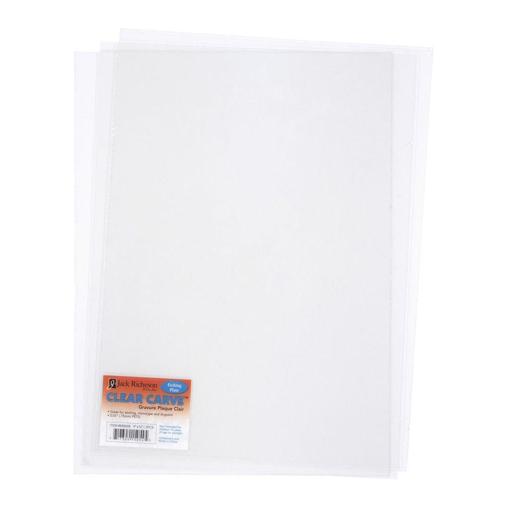 Clear Carve PETG Etching Plate 9x12 3/Pk