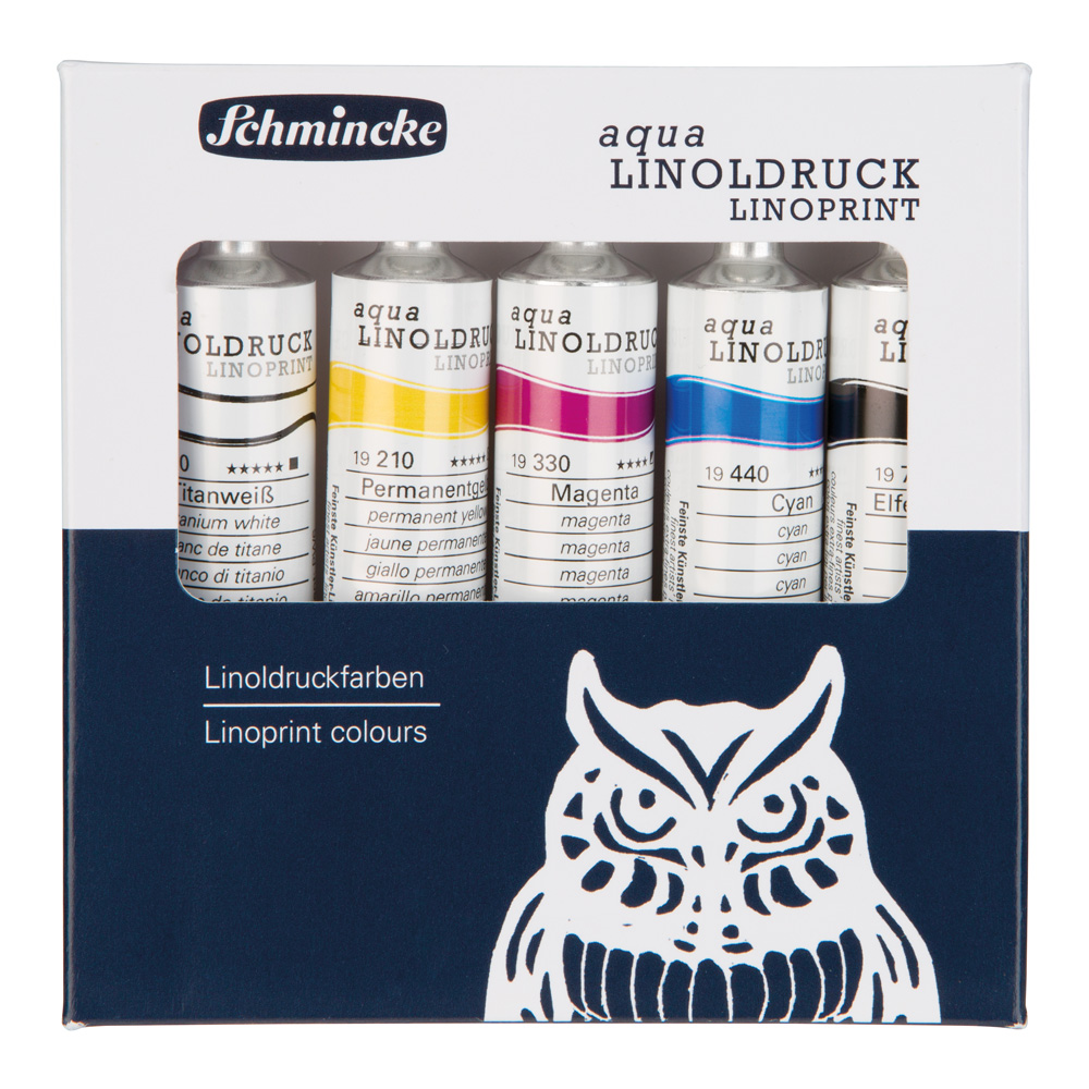 Schmincke Aqua Linoldruck 5 X 20ml Set