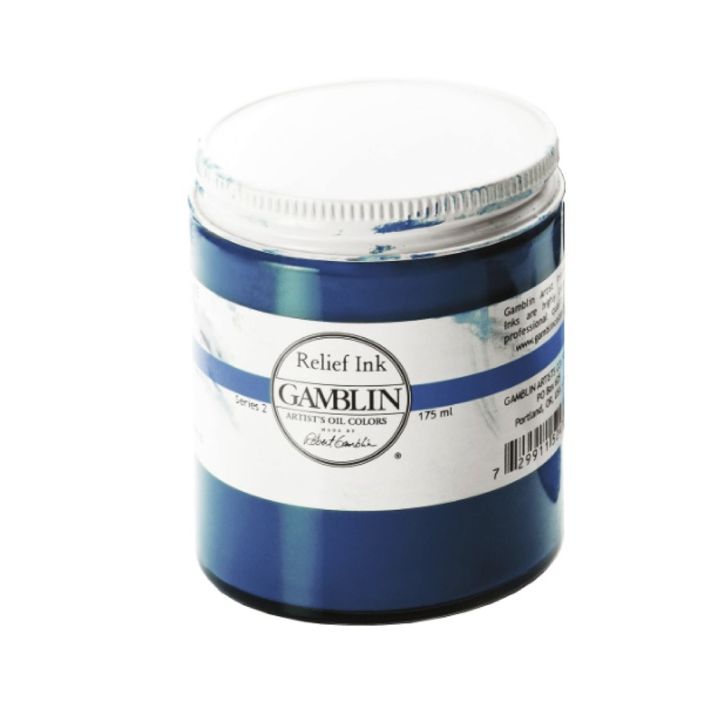 Gamblin Relief Ink Prussian Blue 175Ml