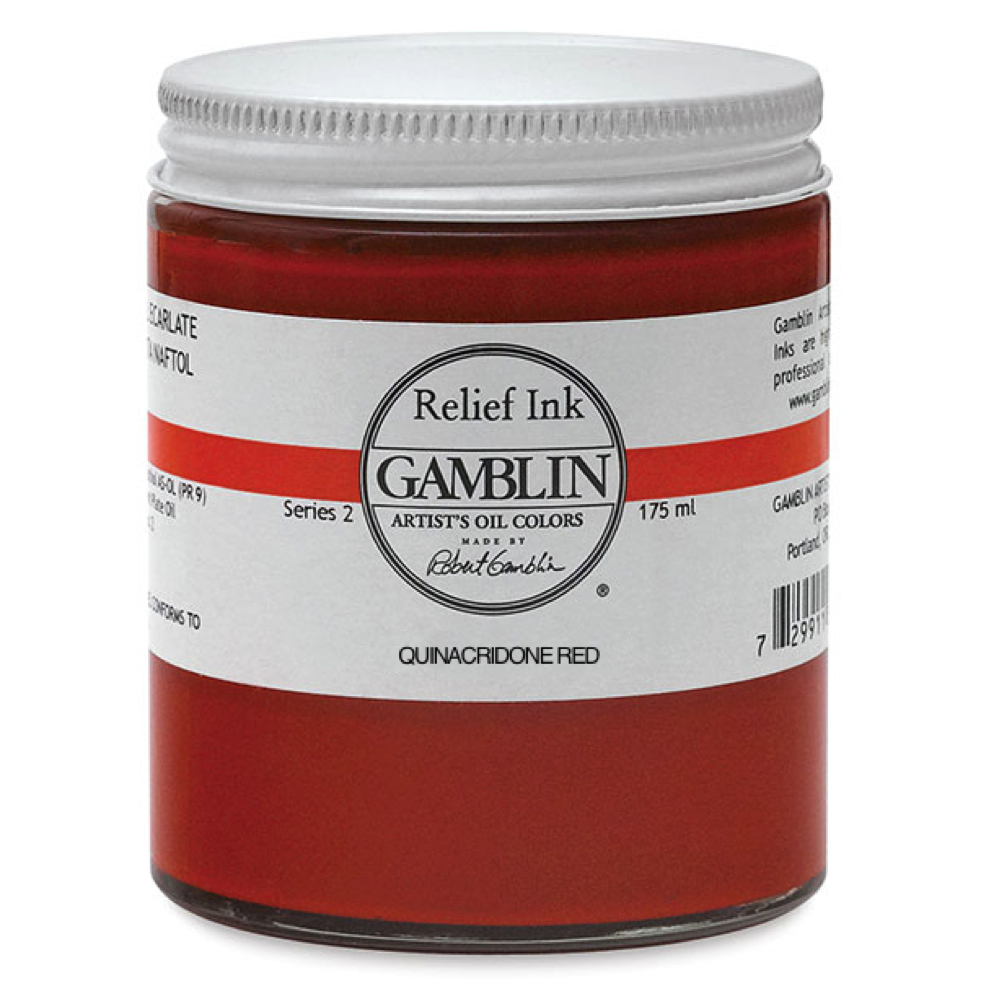 Gamblin Relief Ink Quinacridone Red 175Ml