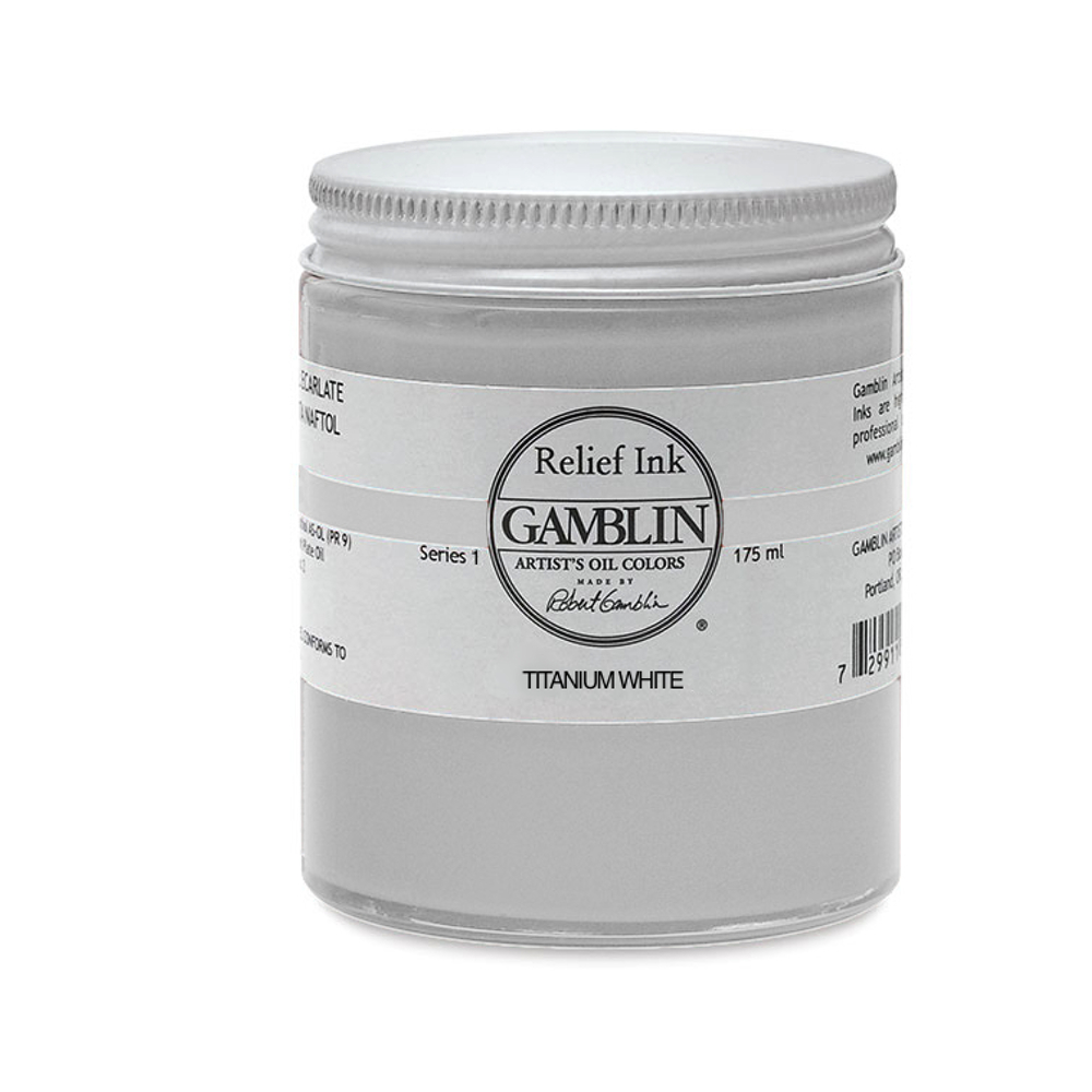 Gamblin Relief Ink Titanium White 175Ml
