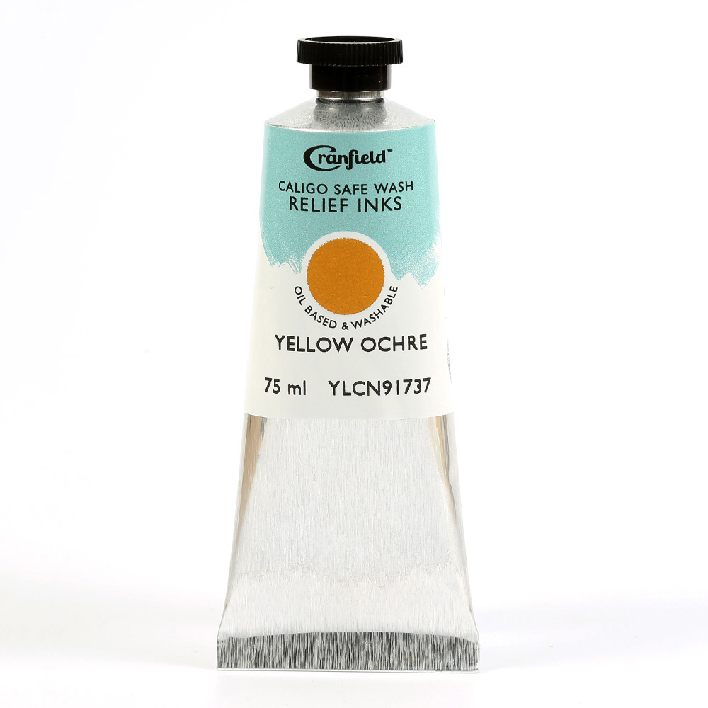 Cranfield Caligo Relief Ink 75ml Yellow Ochre