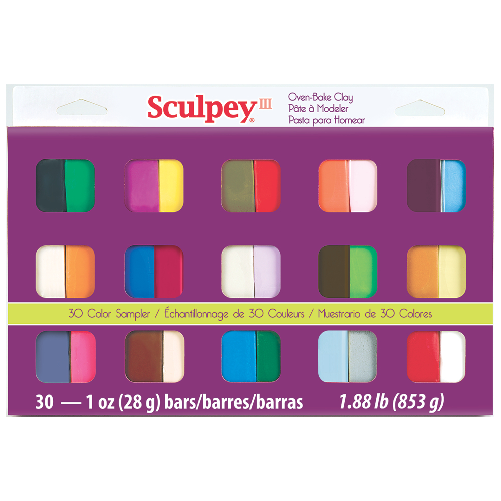 Sculpey III Sampler Set of 30