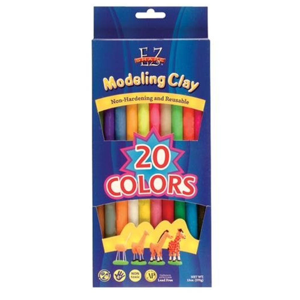 Ez Shape Modeling Clay 20 Color Variety Pack