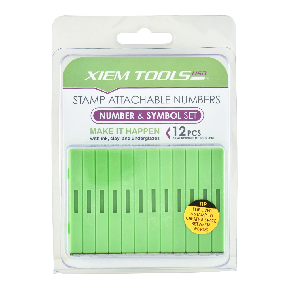 Xiem Attachable Numbers Stamp Set 12pcs