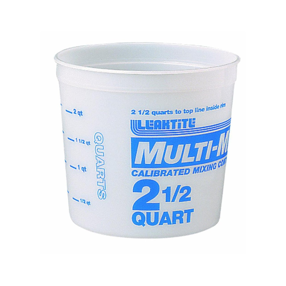 Multi-Mix Plastic Container 2.5 Qt.