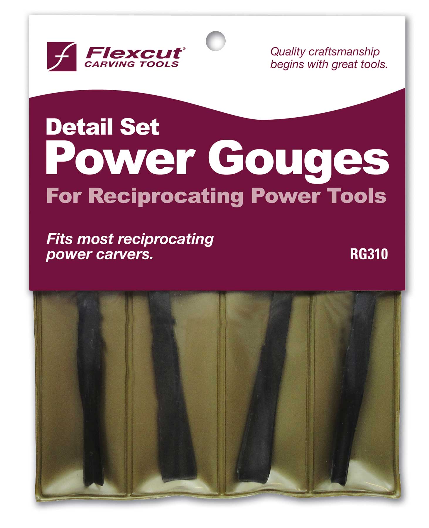 Flexcut Detailing Power Gouge Set