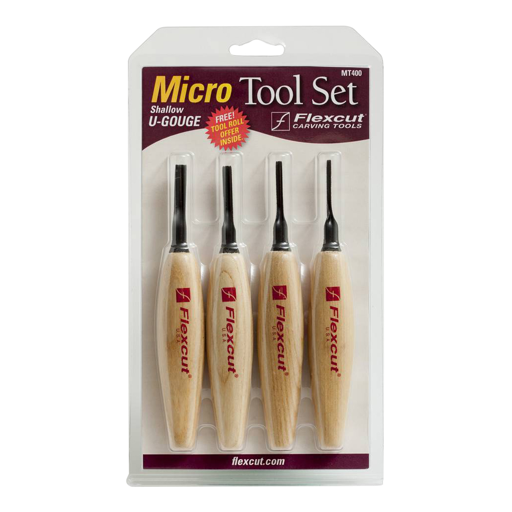 Flexcut Shallow U-gouge Micro Tool Set