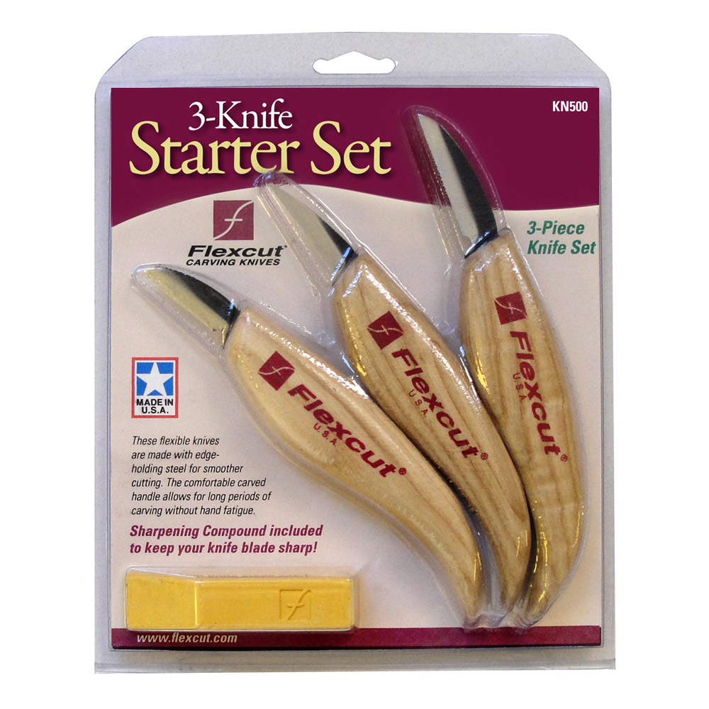 Flexcut 3-Piece Knife Starter Set
