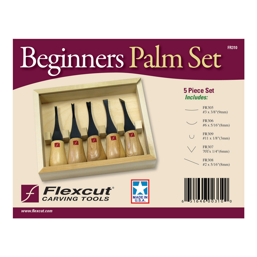 Flexcut 5-Piece Beginners Palm Set