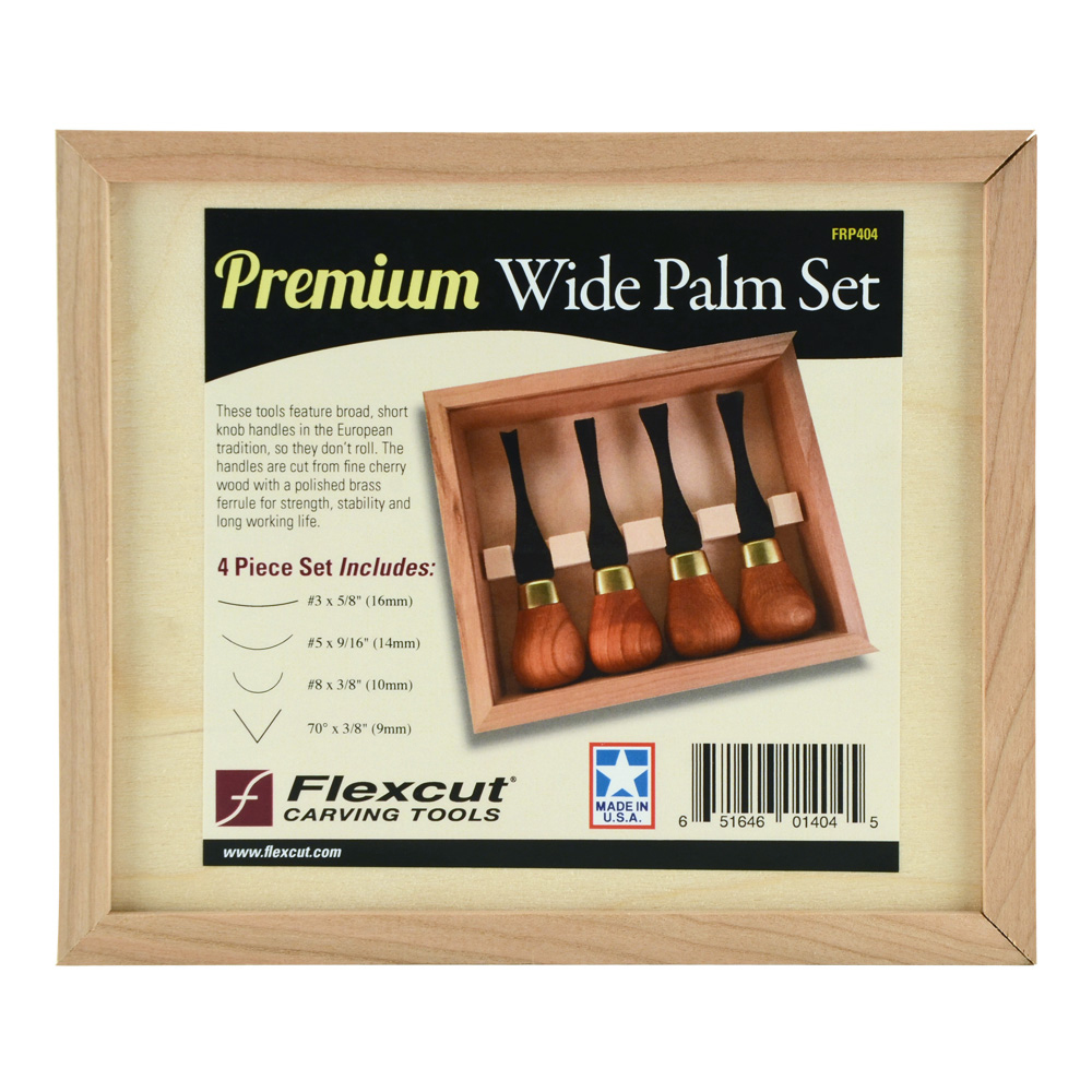 Flexcut 4 Pc Premium Wide Palm Set