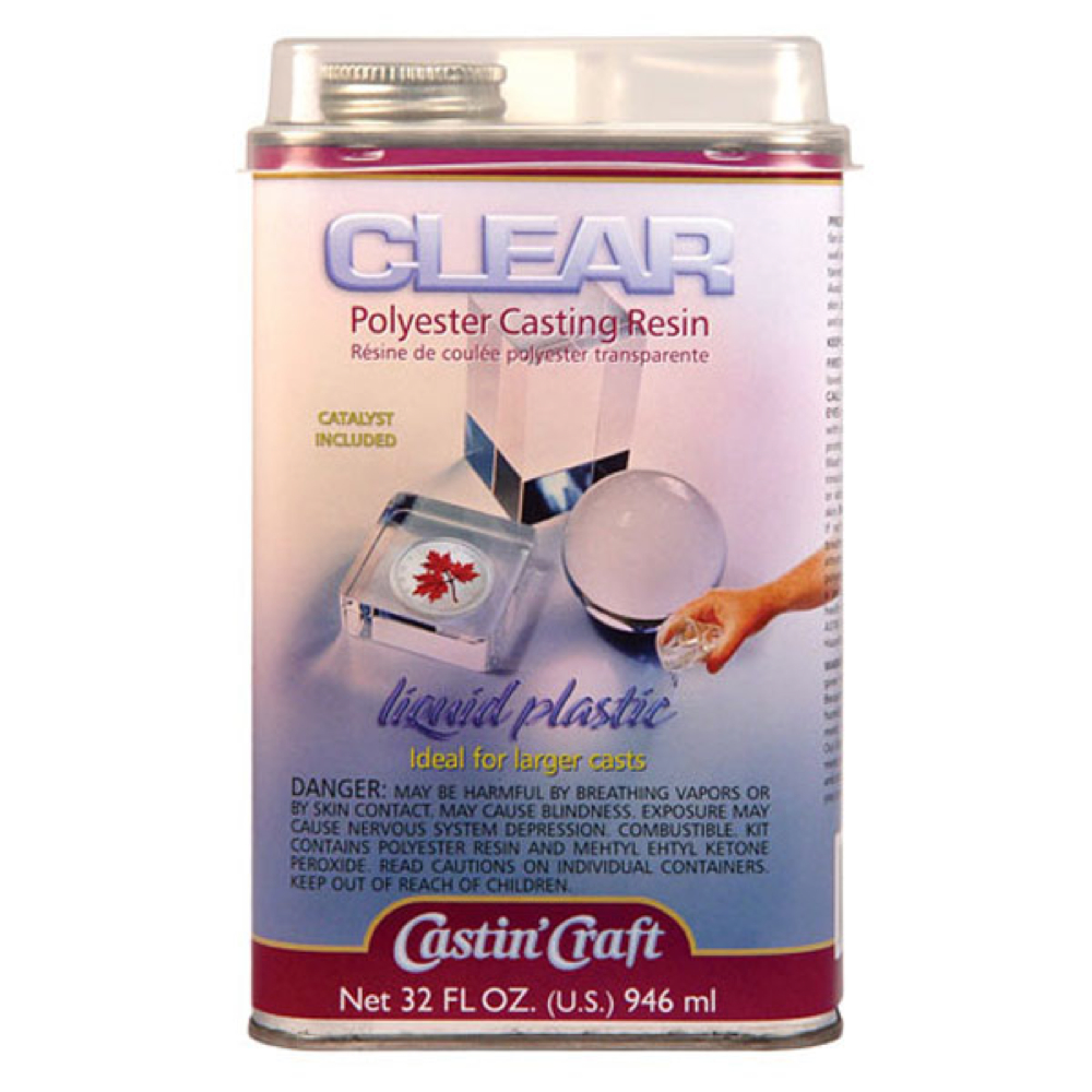Clear Casting Resin With Catalyst 32 Oz