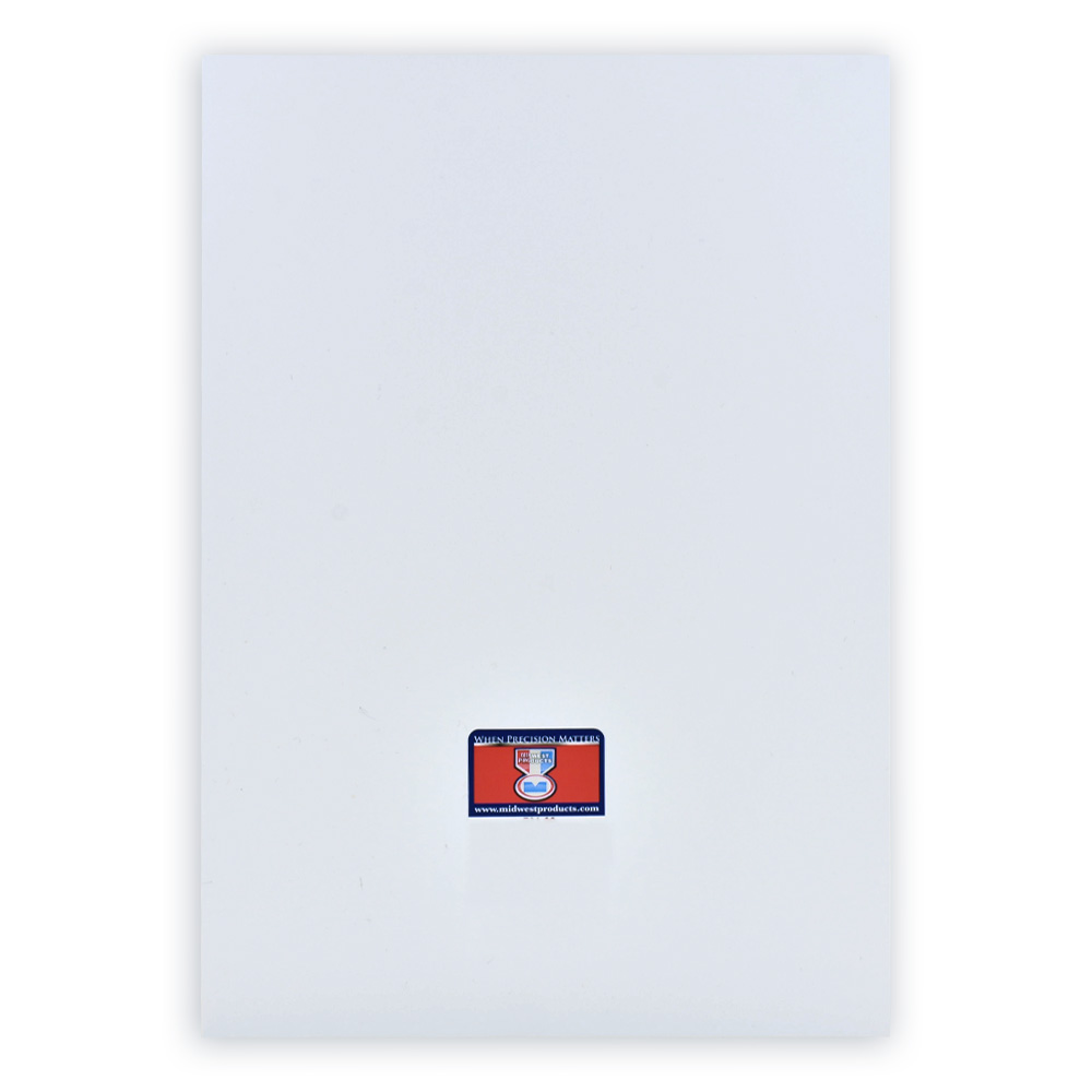 White Styrene Sheet .020 X 7.6 X 11 Inches